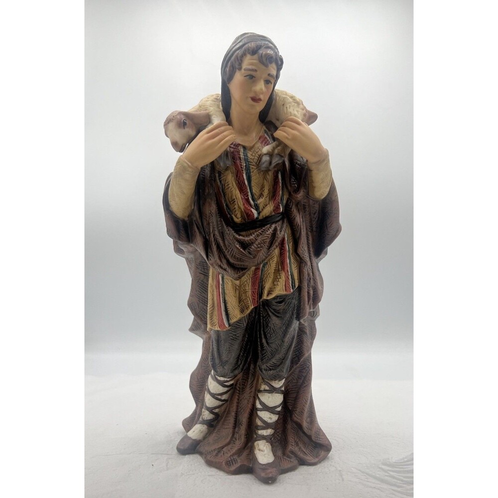 1999 O Well Grandeur Noel Nativity N0094 Shepherd Replacement: Hand Painted